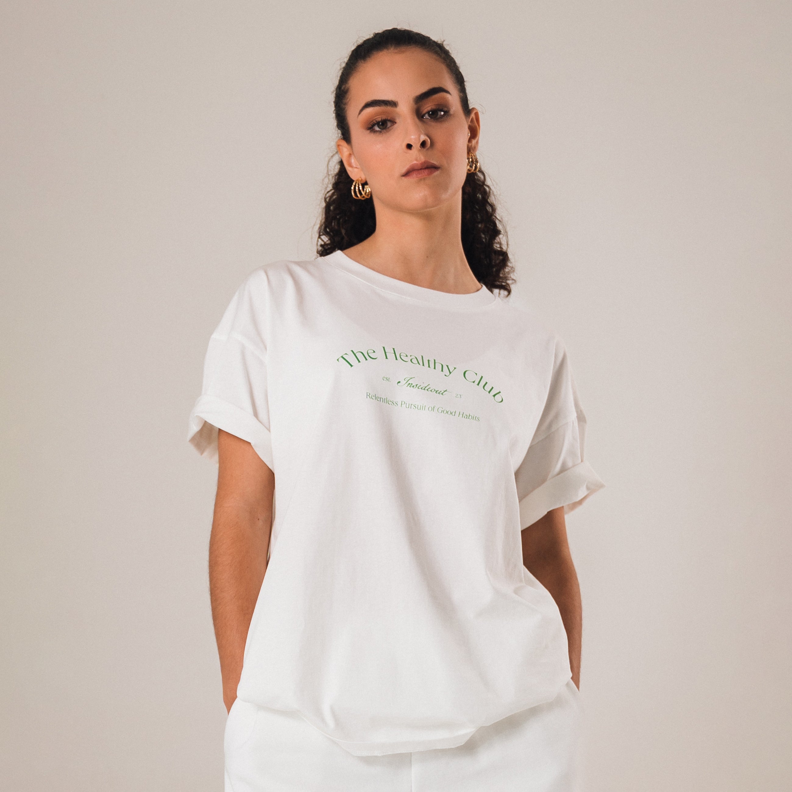Healthy Club Organic Oversized Tee